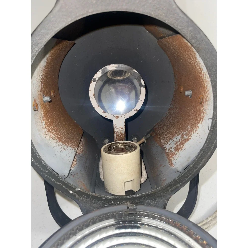 Vintage Kliegl Bros NY Stage Light Industrial Fresnel Spotlight Theater Decor